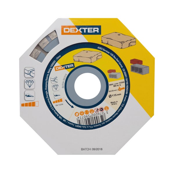 Disque Diamant Pour Pierre Dexter, Diam.115 Mm