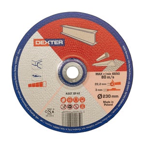 Disque De Coupe Pour Métal Dexter, Diam.230 X 3.0 X 22.2 Mm, T42