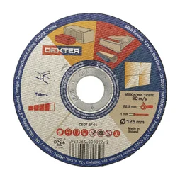 Disque multicoupe pour multimatériaux T41, DEXTER, diam. 125 x 1 x 22.23 mm