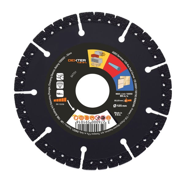 Disque Diamant Pour Multimatière Dexter Pro, Diam.125 Mm