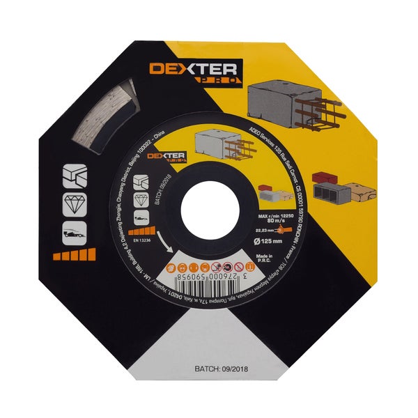 Disque Diamant Pour Béton Dexter Pro, Diam.125 Mm