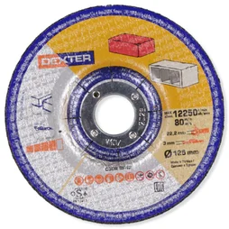 1 Disque De Meuleuse Pour Pierre Dexter, Diam.125 X 3.0 X 22.23 Mm, T42