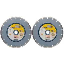 Lot De 2 Disques Diamant Segmentés Pour Béton Et Pierre Dexter, Diam.230 Mm