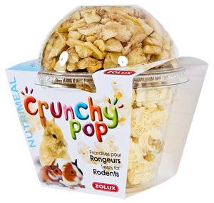 Friandise rongeur crunchy pop corn banane 63g