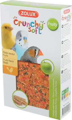 Friandise oiseau en cage crunchy soft fruity 150g