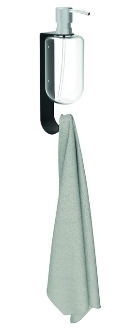 Porte distributeur savon a fixer basic noir