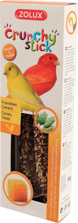 Friandise canaris crunchy stick alpiste/miel 85
