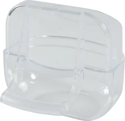Mangeoire oiseau en cage perchoir transparente s