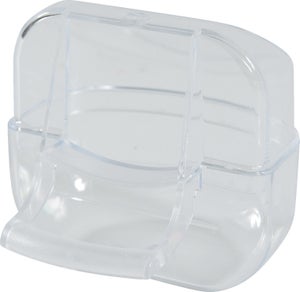 Mangeoire oiseau en cage perchoir transparente s