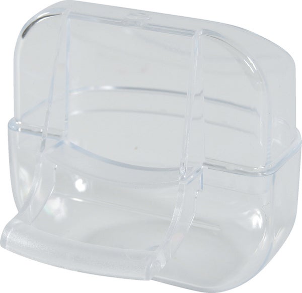 Mangeoire oiseau en cage perchoir transparente s
