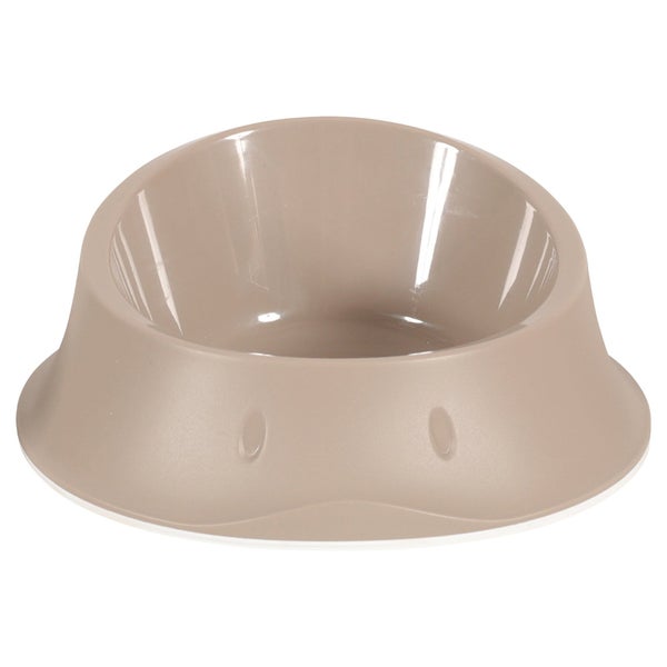 Ecuelle chien plastique antidérapante smart b 1l taupe