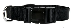 Collier chien nylon 30/40 cm noir