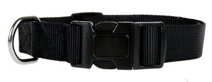Collier chien nylon 40/50 cm noir