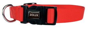 Collier chien nylon 40/50 cm rouge