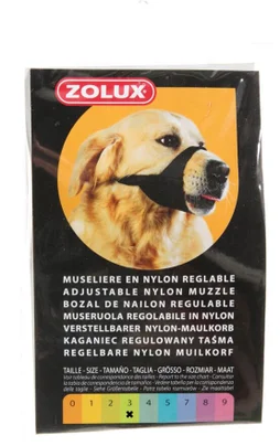 Muselière chien nylon réglable t3