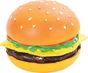 Jouet chien vinyl hamburger 8cm