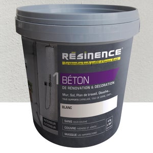 Enduit, Béton Resinence, Blanc, 4 Kg