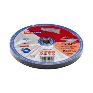 5 Disques De Coupe Pour Métal Dexter, Diam.230 X 3 X 22.23 Mm, T42