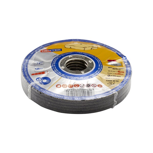 5 Disques De Coupe Pour Pierre Dexter, Diam.115 X 3 X 22.23 Mm, T42