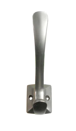 Patère Base 1 Patère, À Visser, Zamak, Argent