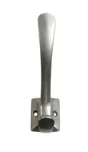 Patère Base 1 Patère, À Visser, Zamak, Argent