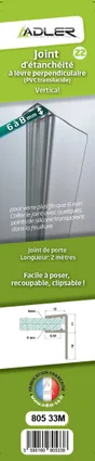 Joint d'étanchéité lèvre perpendiculaire, 200 cm