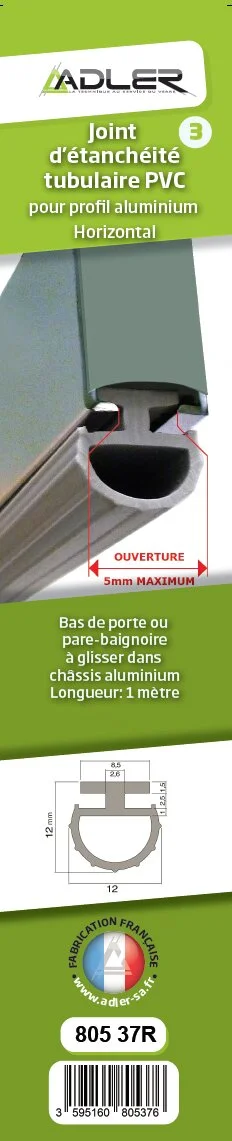 Joint d'étanchéité parebBaignoire, 100 cm