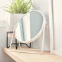 Miroir grossissant x 2 rond à poser, H.16 x l.16 x P.8.5 cm, Basic blanc