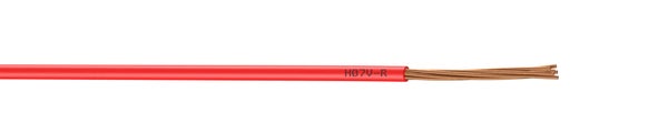 Fil Électrique 2.5 Mm² H07Vu, En Couronne De 25M Rouge