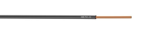 Fil Électrique 1.5 Mm² H07Vu, En Couronne De 25M Noir