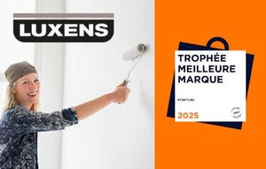 Peinture blanc mur / boiserie LUXENS Séjour et chambre satiné 10L+20% gratuit
