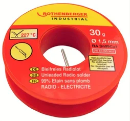 Bobine Étain Radio 1,5 Mm, 30 G. Rothenberger