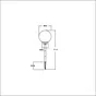 Boule solaire Melao INSPIRE H. 63 cm, diam. 20 cm