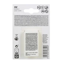 Pile Rechargeable 9 V, 200 Mah, Lexman