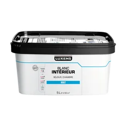 Peinture Mur Luxens Rafraichir Blanc Mat, 5 L