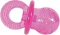 Jouet chien tpr tetine pop 10cm framboise