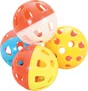 Lot de 4 jouets pour chat sphères à grelots, ZOLUX, 3 cm