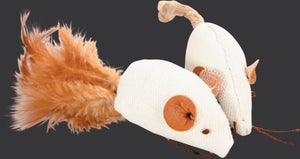 Jouet Chat Souris Canvas 5Cm