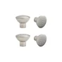 Lot De 4 Boutons De Meuble Louna Zamak H.32 X P.36 Mm