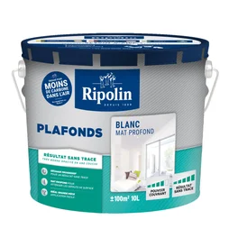 Peinture Plafond Ripolin Xpro3 Blanc Mat, 10 L