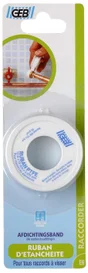 Ruban téflon, GEB, Ep. 0.075 x L.12 mm x L.12 m