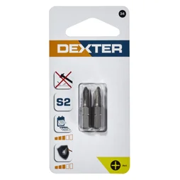 Lot De 2 Embouts De Vissage Dexter Ph1 25 Mm