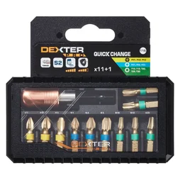 Lot De 11 Embouts De Vissage Torsion 25 Mm Ph Pz T Et Porte Embout Dexter Pro