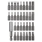 Lot De 32 Embouts De Vissage 25 Mm Dexter + Porte-Embout
