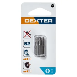 Lot De 3 Embouts De Vissage 25 Mm, Pz1, Pz2, Pz3 Dexter