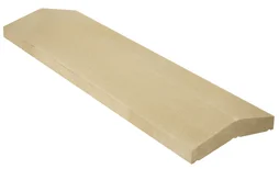 Couvre-Mur 2 Pans Classique Lisse Beige, H.4 X L.25 X P.99 Cm