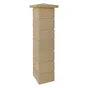 Elément De Pilier Classique Unisliss Lisse Ton Pierre,  H.16.7 X L.30 X P.30 Cm