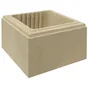 Elément De Pilier Classique Unisliss Lisse Ton Pierre,  H.16.7 X L.30 X P.30 Cm