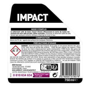 Détartrant salle de bain IMPACT 750 ml