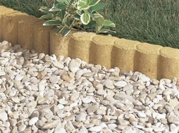 Bordure Droite Biface Béton Jaune, H.20 X L.48 Cm